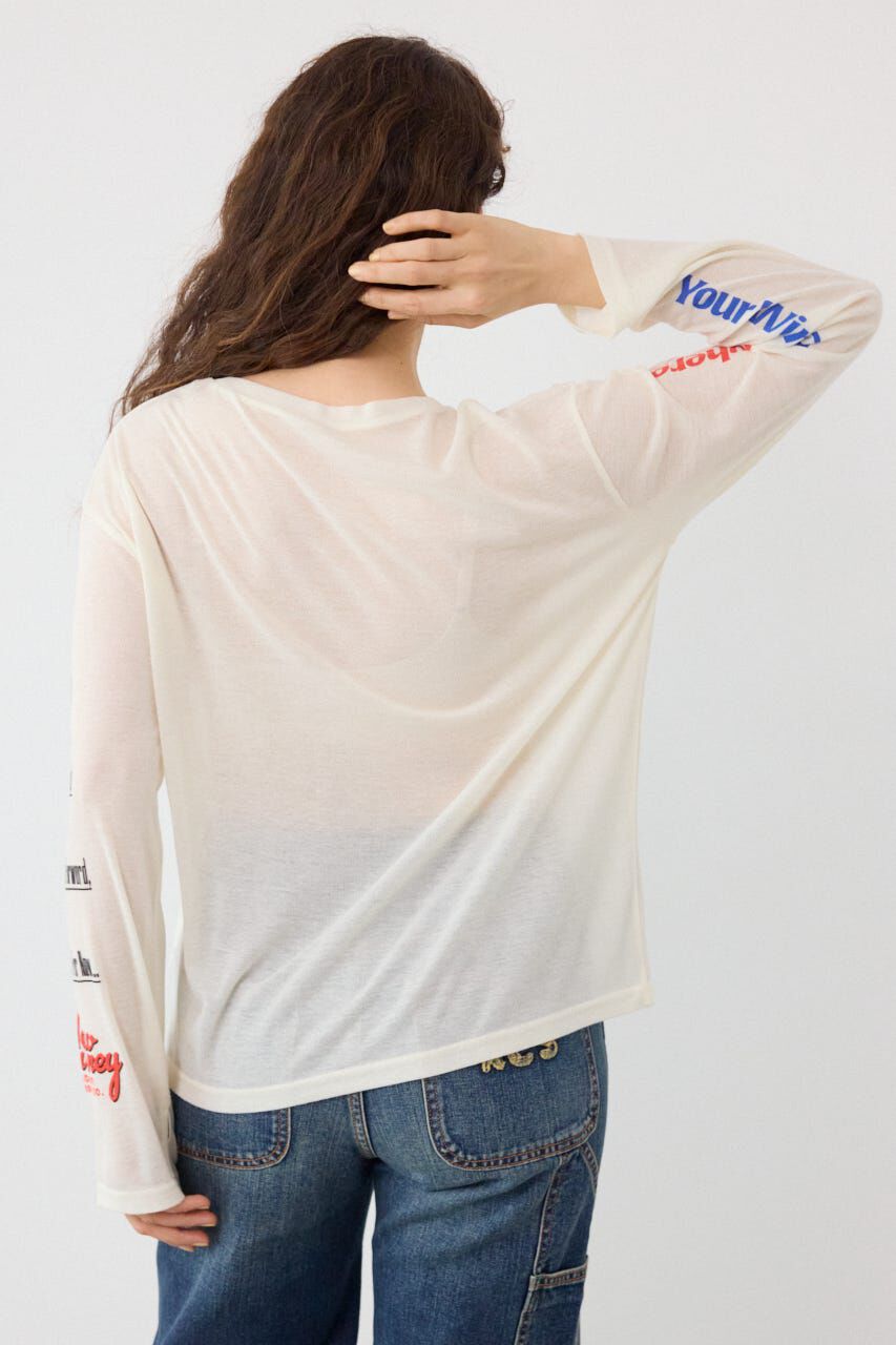 RODEO CROWNS「メッセージロングスリーブ Tシャツ」|Tシャツ・カットソー|
