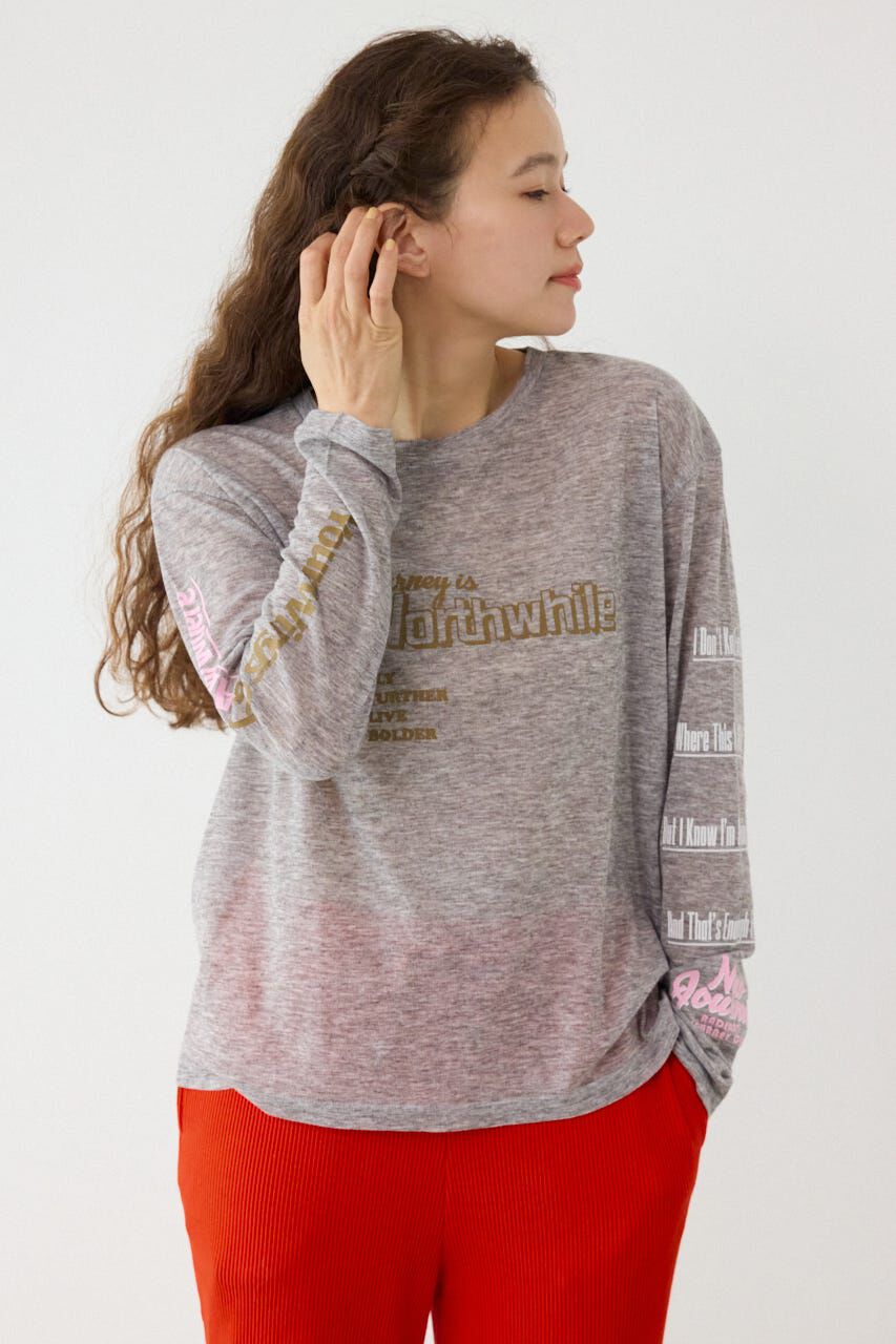 RODEO CROWNS「メッセージロングスリーブ Tシャツ」|Tシャツ・カットソー|