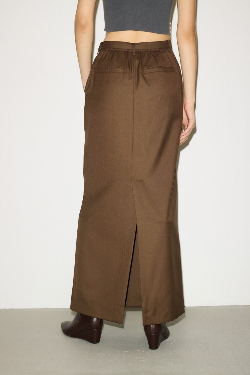 SLY「MANNISH BELTED I LINE ロングスカート」|スカート|