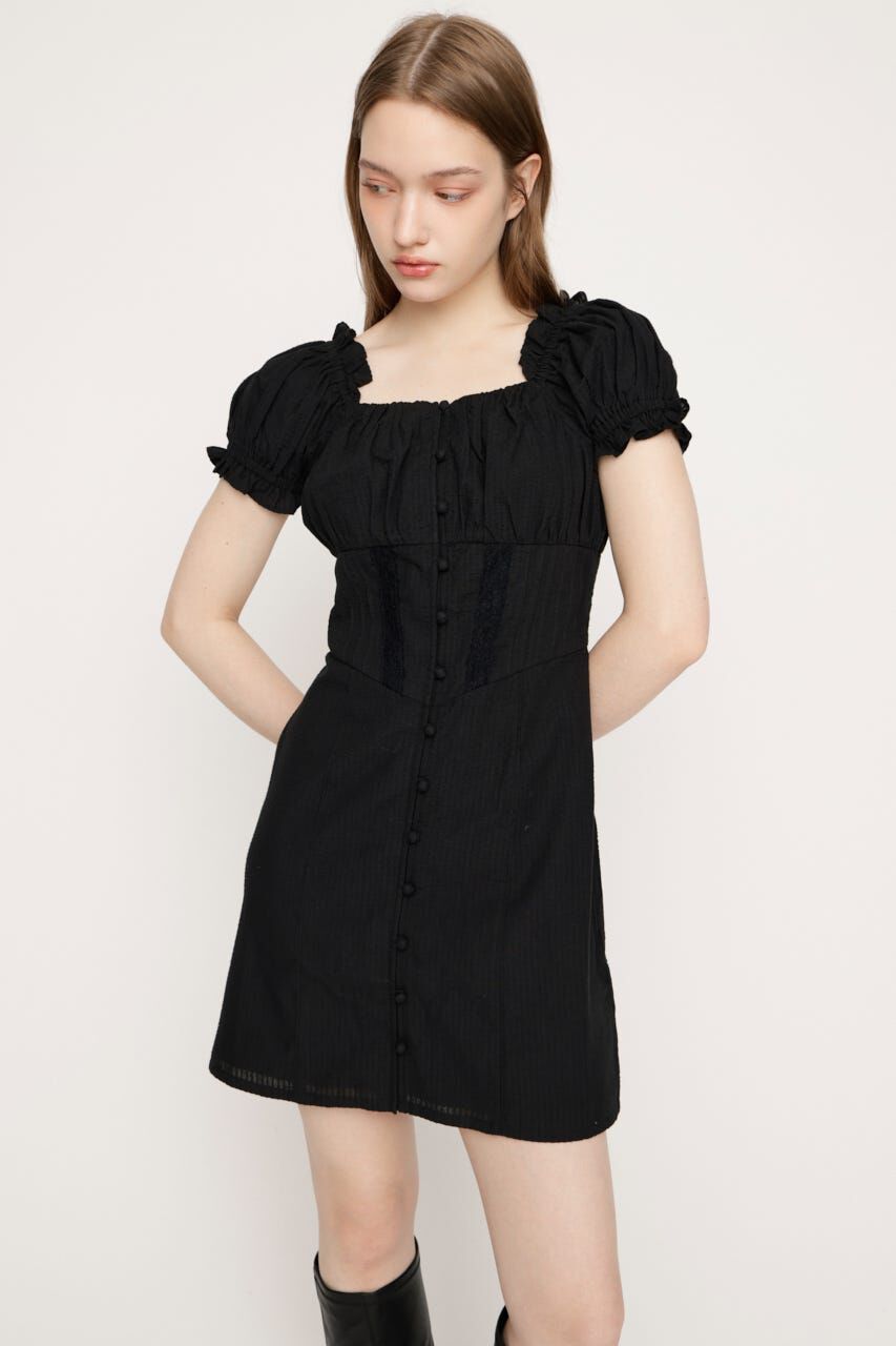 SLY「GATHER RIBBON ショートワンピース」|ワンピース|