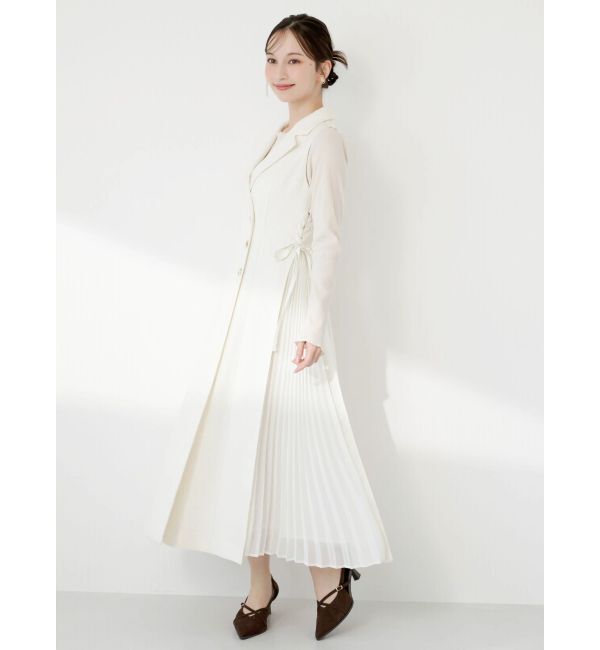 dazzlin「【新色あり】サイドプリーツテーラーワンピース」|ワンピース|