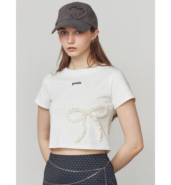 EMODA「フリルパッチミニマルTシャツ」|Tシャツ・カットソー|