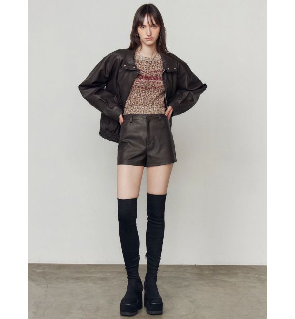 EMODA「FAUXレザーショートパンツ」|その他|