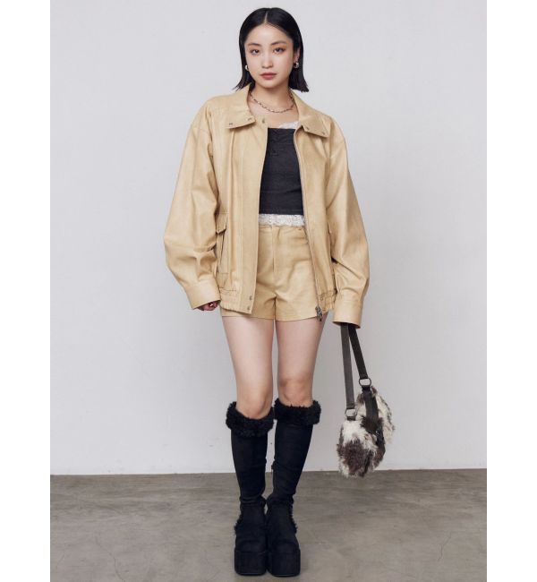 EMODA「FAUXレザーショートパンツ」|その他|