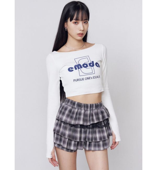 EMODA「ティアードミニスカート」|スカート|