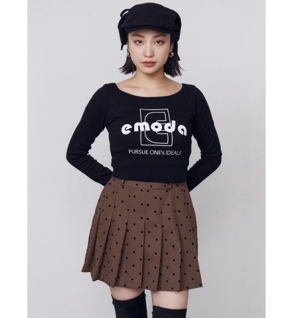 EMODA「ヴィンテージライクプリーツスカート」|スカート|