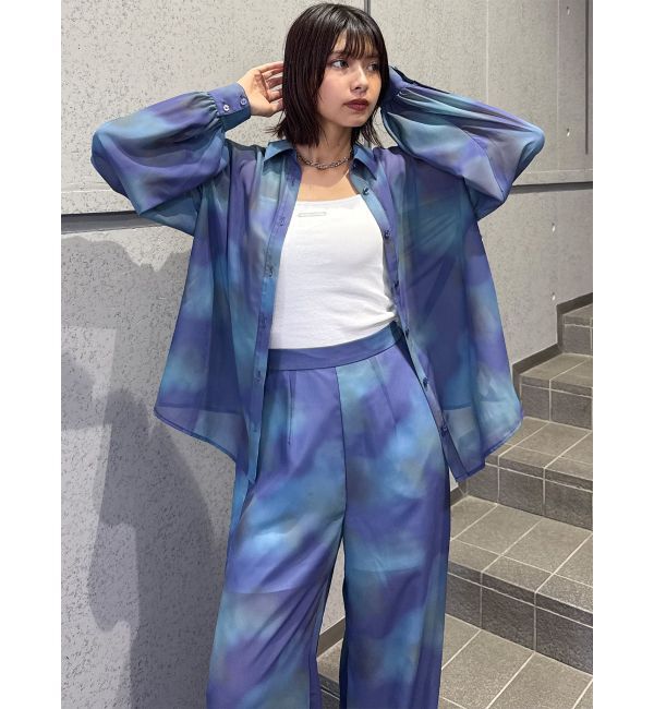 MURUA「ニュアンスシアーシャツ【セットアップ着用可】」|シャツ・ブラウス|