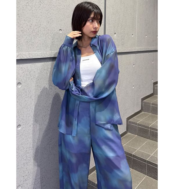 MURUA「ニュアンスシアーシャツ【セットアップ着用可】」|シャツ・ブラウス|