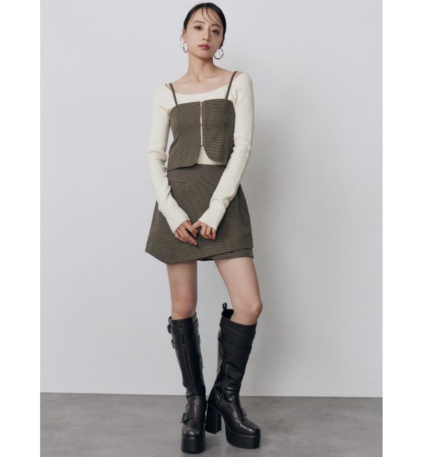 MURUA「スカートレイヤードショートパンツ【セットアップ着用可】」|スカート|