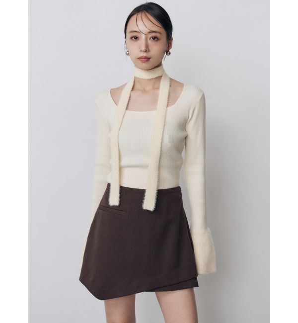 MURUA「スカートレイヤードショートパンツ【セットアップ着用可】」|スカート|