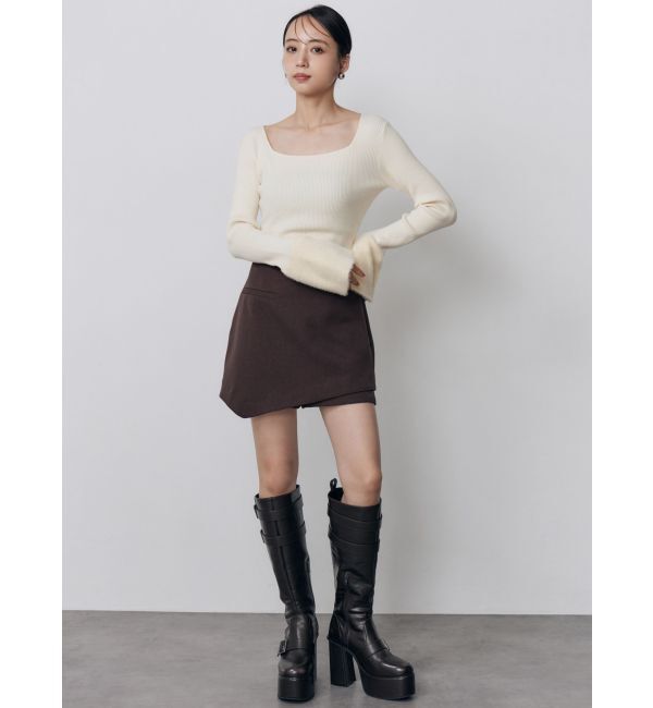 MURUA「スカートレイヤードショートパンツ【セットアップ着用可】」|スカート|