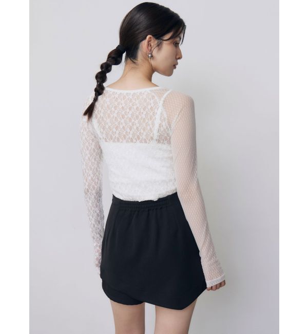 MURUA「スカートレイヤードショートパンツ【セットアップ着用可】」|スカート|