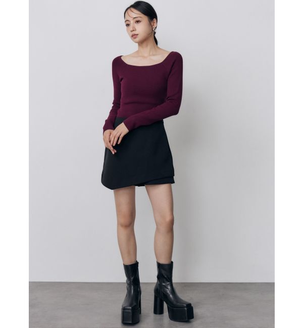 MURUA「スカートレイヤードショートパンツ【セットアップ着用可】」|スカート|