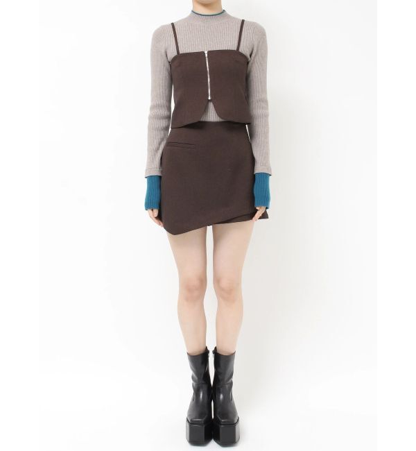 MURUA「スカートレイヤードショートパンツ【セットアップ着用可】」|スカート|