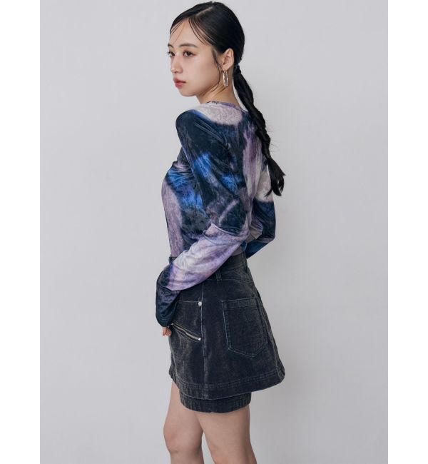 MURUA「ネオグラフィックベロアトップス」|Tシャツ・カットソー|