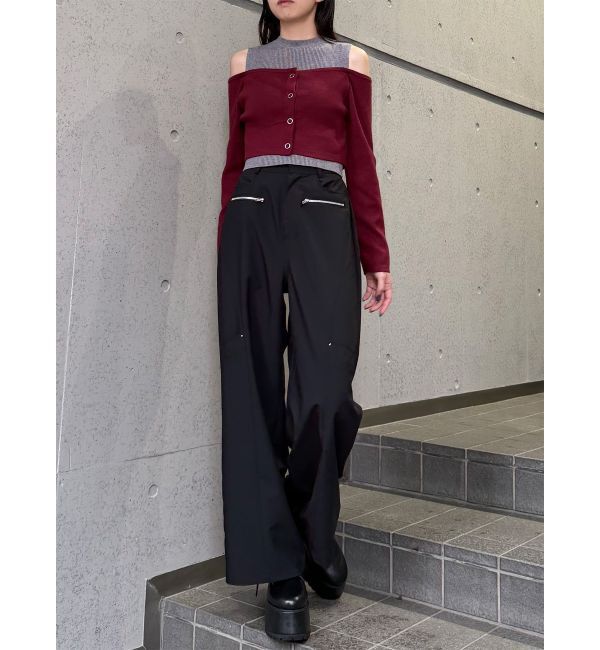 MURUA「ZIPワイドパンツ」|その他|