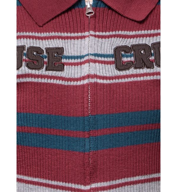 EVRIS「Embroidery ZIP ニットトップス」|ニット・セーター|