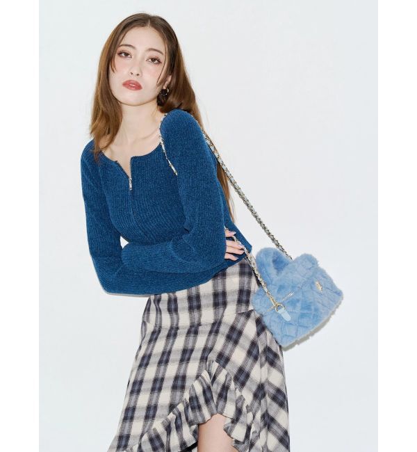EVRIS「フェイクファーキルティングバニティ－BAG」|ショルダー・メッセンジャー|