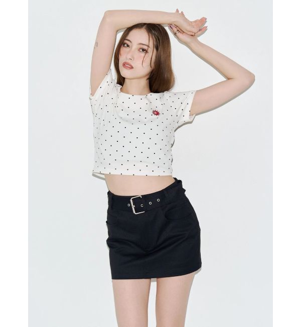 EVRIS「ドットSUNNYショートTシャツ」|Tシャツ・カットソー|