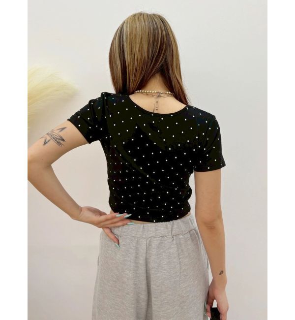 EVRIS「ドットSUNNYショートTシャツ」|Tシャツ・カットソー|