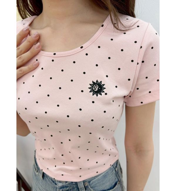 EVRIS「ドットSUNNYショートTシャツ」|Tシャツ・カットソー|