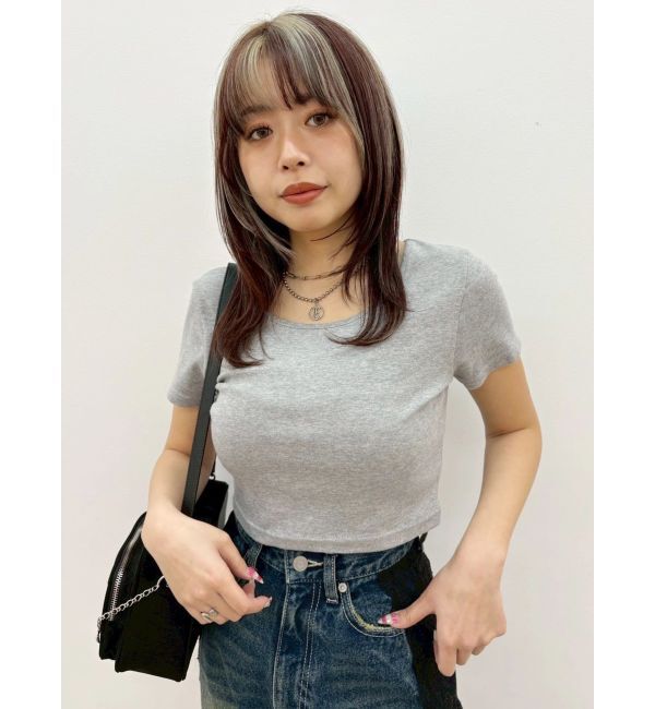 EVRIS「BASICシンプルショートTシャツ」|Tシャツ・カットソー|