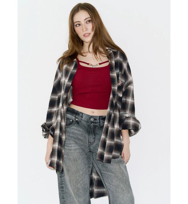 EVRIS「SUNNYオーバーサイズチェックシャツ」|シャツ・ブラウス|