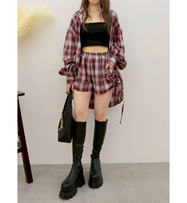 EVRIS「サイドギャザーショートパンツ【セットアップ着用可能】」|その他|