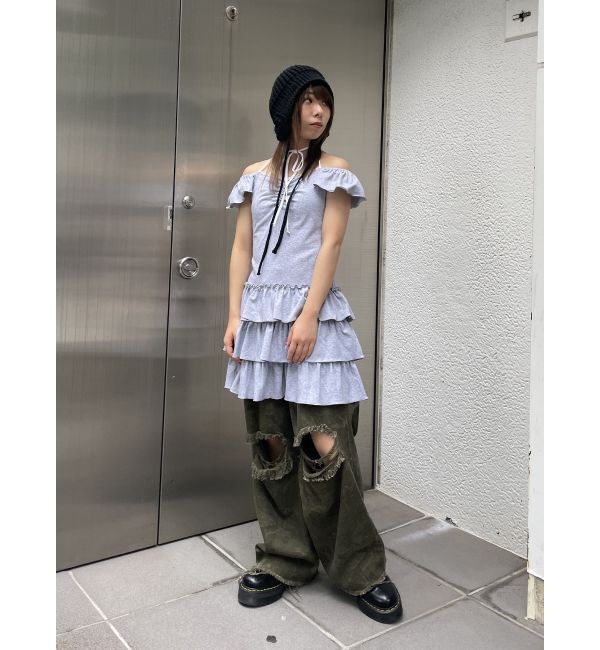 jouetie「フレンチスリーブフリルワンピース」|ワンピース|