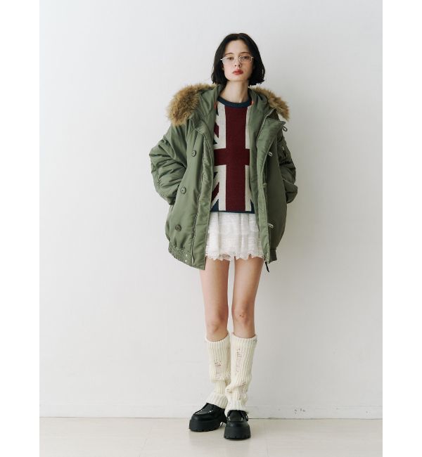 jouetie「UnionJackジャガードルーズニット」|ニット・セーター|