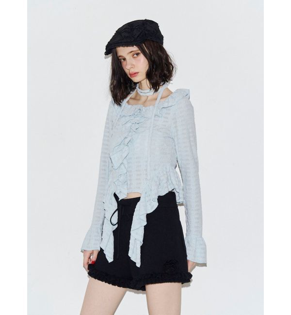 jouetie「ラッフルフリルシアーカットソー」|Tシャツ・カットソー|