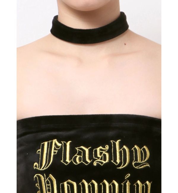 GYDA「GYDA Flashy Poppinベアベロアワンピース」|ワンピース|