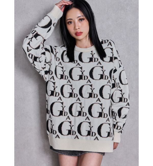 GYDA「GYDA PATTERN ニットトップス」|ニット・セーター|