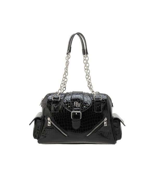 GYDA「GG bijouエナメルクロコ ボストンBAG」|ボストンバッグ|