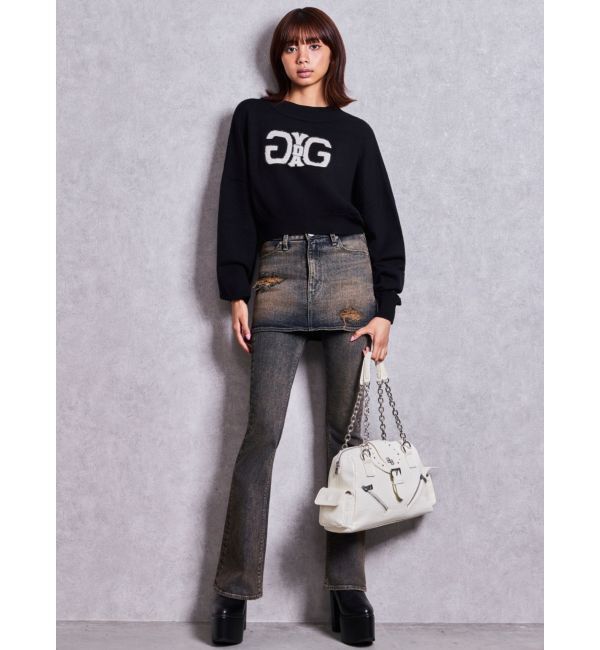 GYDA「GG bijouエナメルクロコ ボストンBAG」|ボストンバッグ|