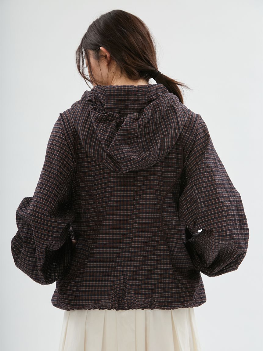 emmi atelier「ライトシアーフーディーブルゾン」|ブルゾン・スタジャン|