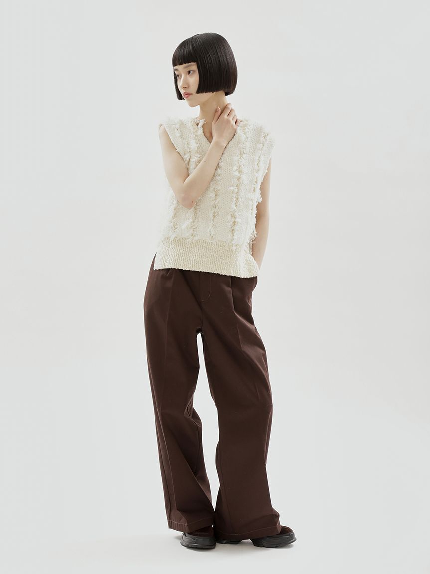 emmi atelier「シャギーニットベスト」|ダウンベスト・ベスト|