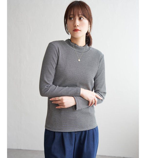 ikka「前後2WAY三角テレコプルオーバー」|Tシャツ・カットソー|