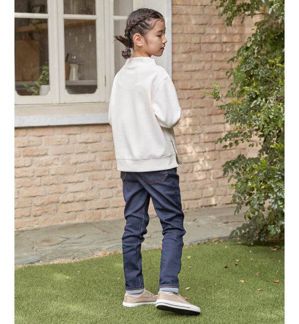 ikka kids「【親子コーデ】カノコダンボールサイドジップスピンドルプルオーバー（120~160cm）」|Tシャツ・カットソー|