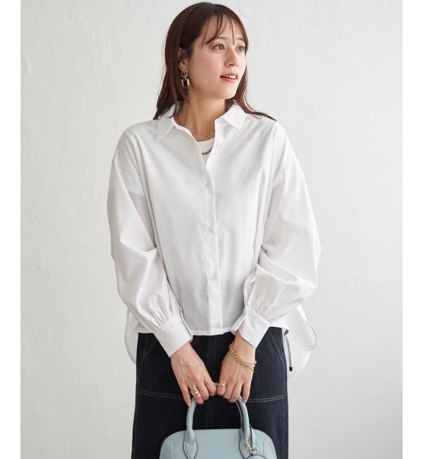 ikka「【雑誌InRed4月号掲載】ドロストロングテールシャツ【親子コーデ】」|シャツ・ブラウス|