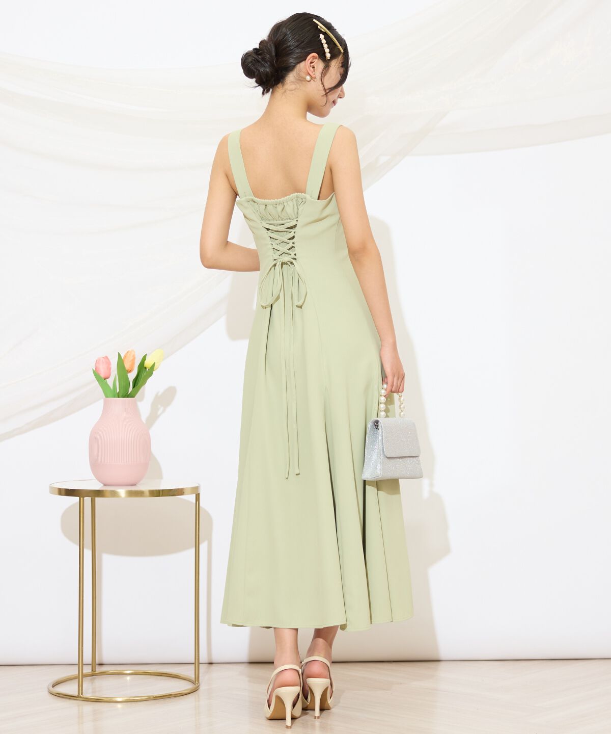 WILLSELECTION「バックレースアップワンピース」|ドレス|