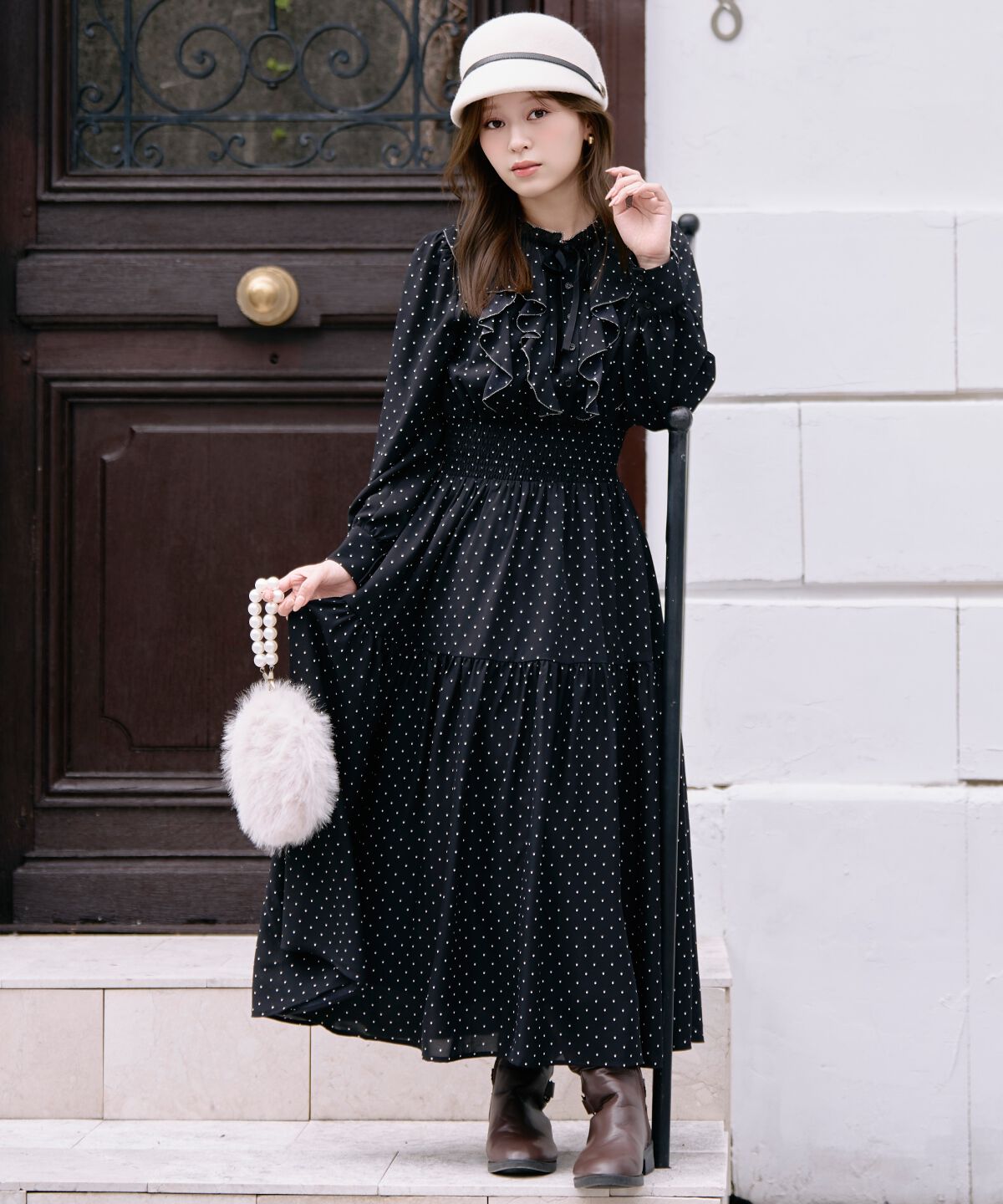 WILLSELECTION「ラッフルフリルティアードワンピース」|ワンピース|