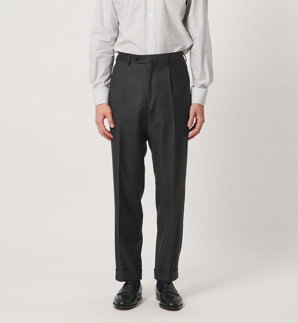 UNITED ARROWS「グリーン シャークスキン シングル 3ボタン スーツ MCーMODEL ヨコストレッチ」|スーツ|