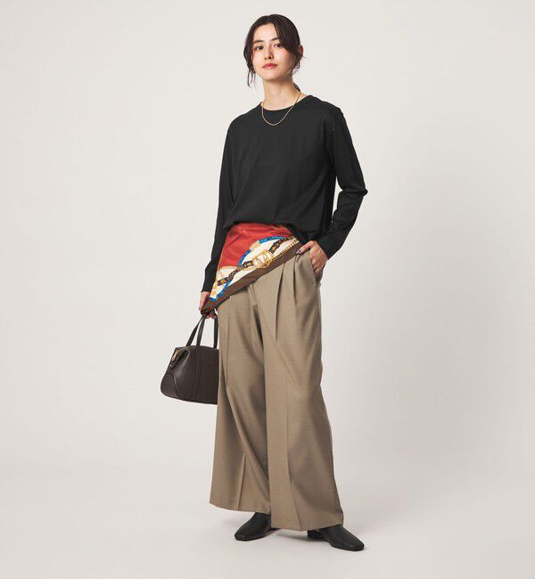 UNITED ARROWS green label relaxing「ラウンドヘム スムース ロングスリーブ プルオーバー カットソー」|Tシャツ・カットソー|