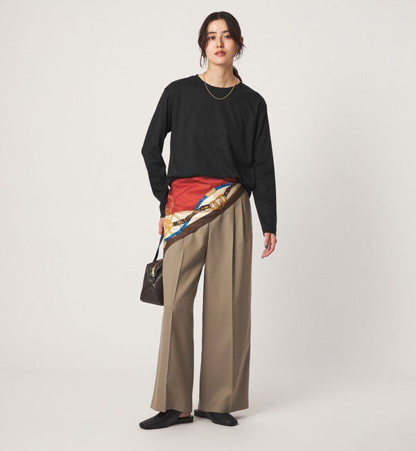 UNITED ARROWS green label relaxing「ラウンドヘム スムース ロングスリーブ プルオーバー カットソー」|Tシャツ・カットソー|