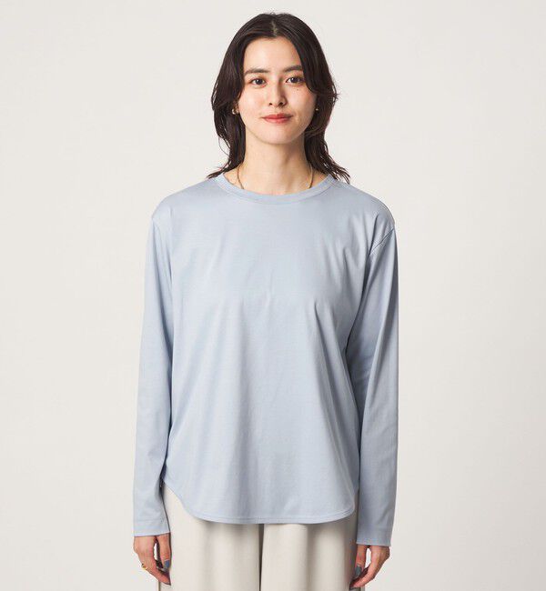 UNITED ARROWS green label relaxing「ラウンドヘム スムース ロングスリーブ プルオーバー カットソー」|Tシャツ・カットソー|