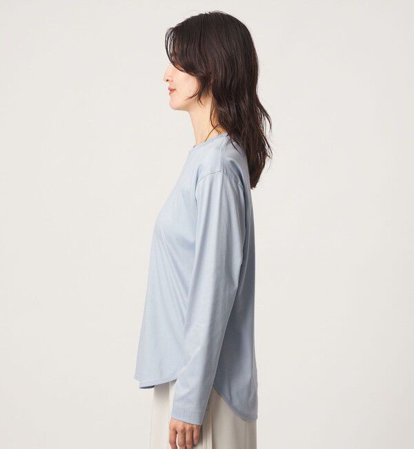 UNITED ARROWS green label relaxing「ラウンドヘム スムース ロングスリーブ プルオーバー カットソー」|Tシャツ・カットソー|