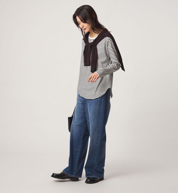 UNITED ARROWS green label relaxing「ラウンドヘム スムース ロングスリーブ プルオーバー カットソー」|Tシャツ・カットソー|