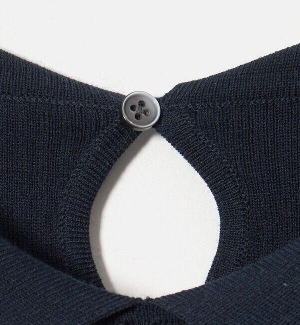 UNITED ARROWS green label relaxing「襟フェイクパール プリーツ ニット ワンピース」|ワンピース|