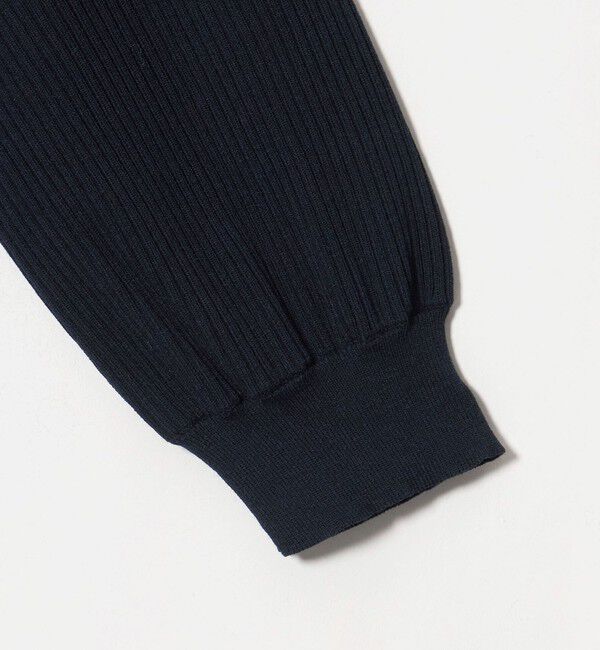 UNITED ARROWS green label relaxing「襟フェイクパール プリーツ ニット ワンピース」|ワンピース|